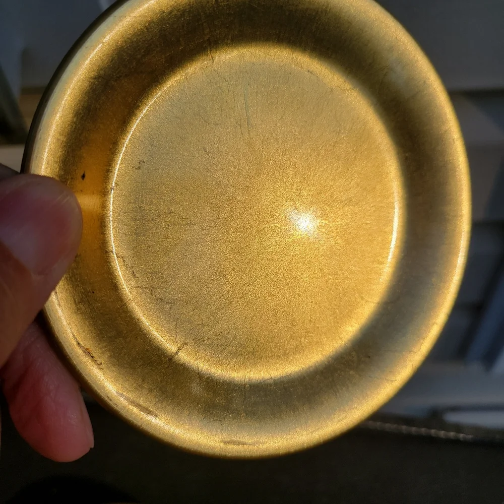 Gold Lacquer Coasters (6) ~ Viking Import Japan ~ 1960s? ~ Versatile ~ Vintage
